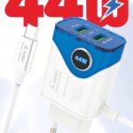 A-039 Micro 44W Fast Dual USB Charger